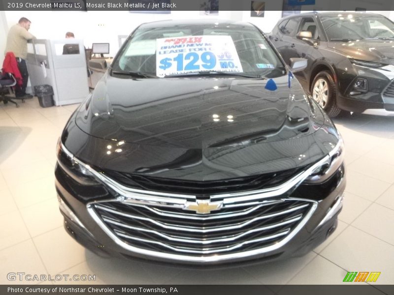 Mosaic Black Metallic / Jet Black 2019 Chevrolet Malibu LS