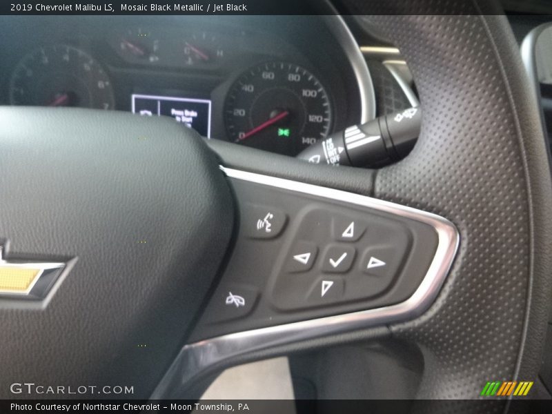 Mosaic Black Metallic / Jet Black 2019 Chevrolet Malibu LS