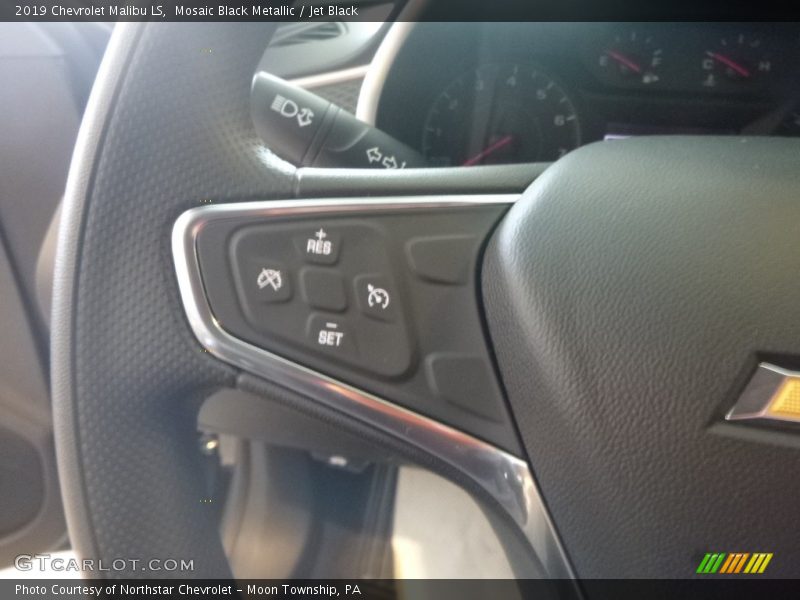 Mosaic Black Metallic / Jet Black 2019 Chevrolet Malibu LS