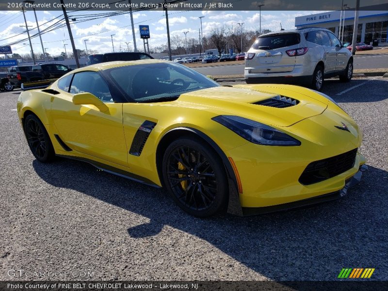 Corvette Racing Yellow Tintcoat / Jet Black 2016 Chevrolet Corvette Z06 Coupe