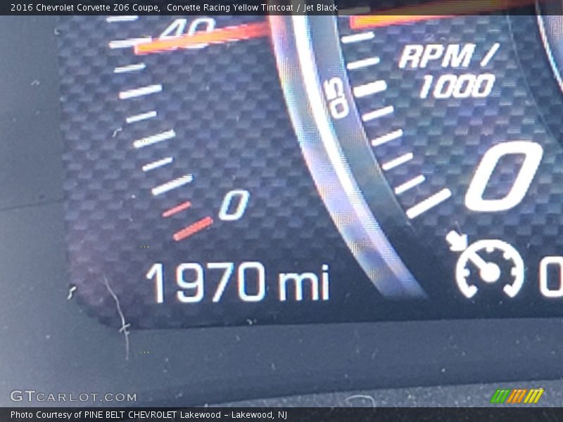 Corvette Racing Yellow Tintcoat / Jet Black 2016 Chevrolet Corvette Z06 Coupe