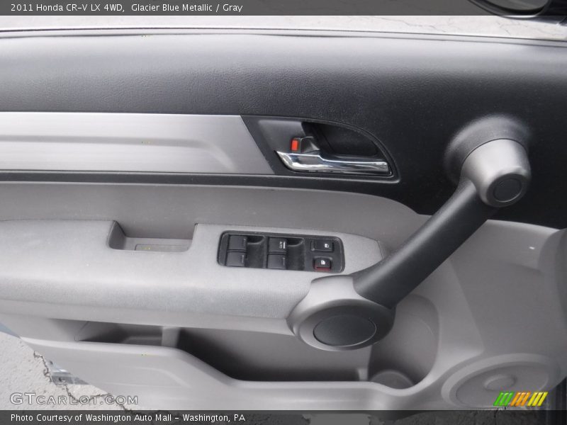 Glacier Blue Metallic / Gray 2011 Honda CR-V LX 4WD