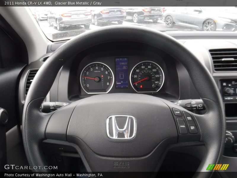 Glacier Blue Metallic / Gray 2011 Honda CR-V LX 4WD