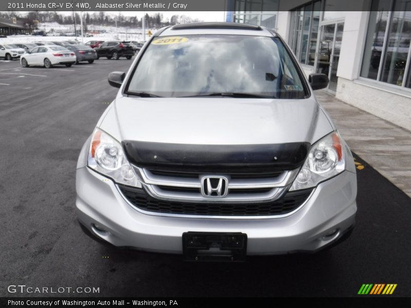 Alabaster Silver Metallic / Gray 2011 Honda CR-V EX 4WD