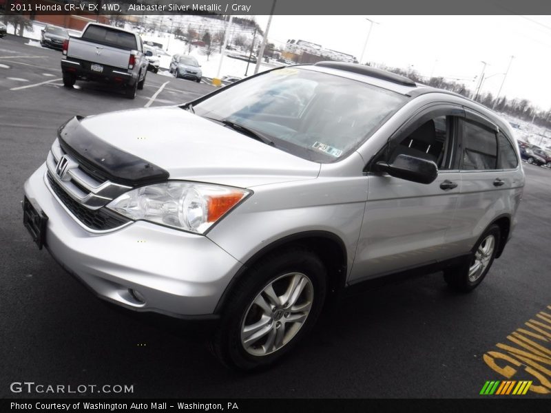 Alabaster Silver Metallic / Gray 2011 Honda CR-V EX 4WD