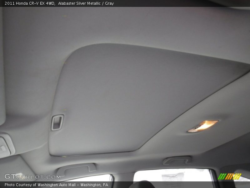 Alabaster Silver Metallic / Gray 2011 Honda CR-V EX 4WD