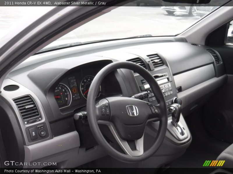 Alabaster Silver Metallic / Gray 2011 Honda CR-V EX 4WD