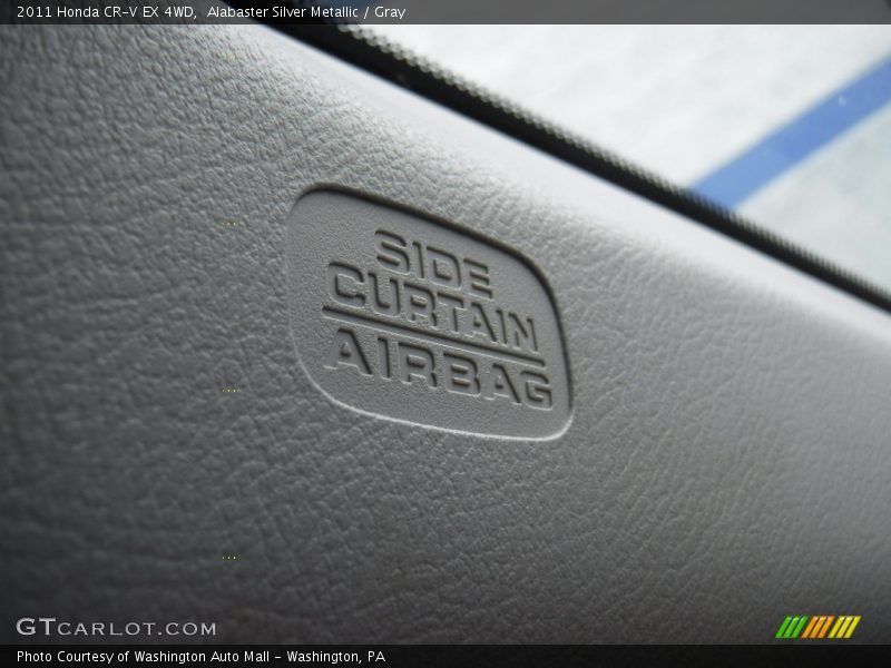 Alabaster Silver Metallic / Gray 2011 Honda CR-V EX 4WD