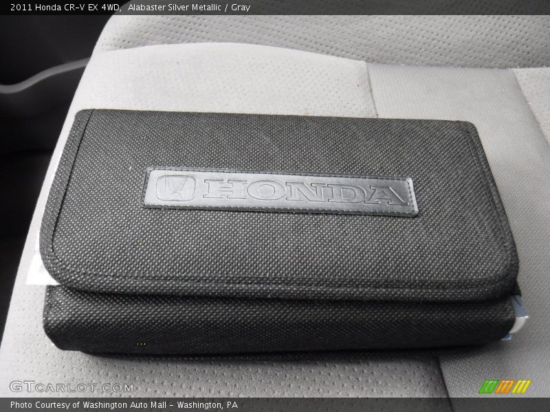 Alabaster Silver Metallic / Gray 2011 Honda CR-V EX 4WD