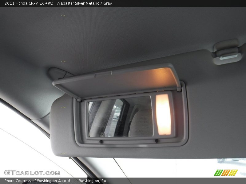 Alabaster Silver Metallic / Gray 2011 Honda CR-V EX 4WD
