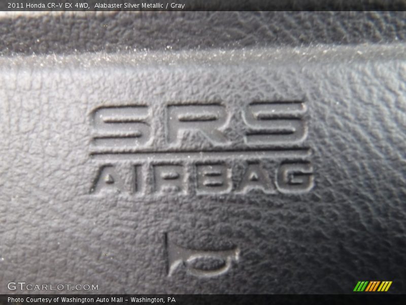 Alabaster Silver Metallic / Gray 2011 Honda CR-V EX 4WD