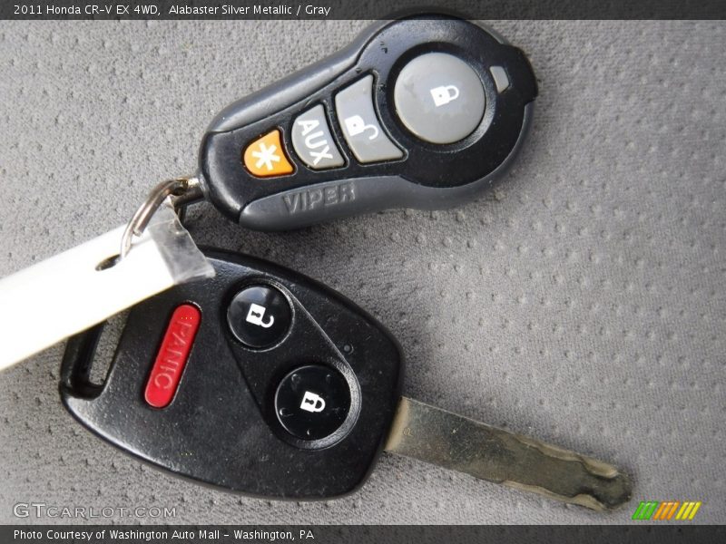 Alabaster Silver Metallic / Gray 2011 Honda CR-V EX 4WD