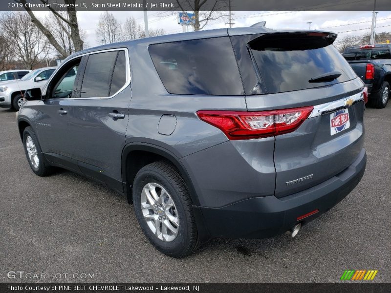 Satin Steel Metallic / Jet Black 2019 Chevrolet Traverse LS