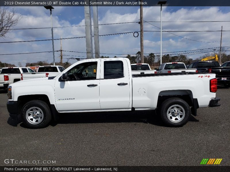 Summit White / Dark Ash/Jet Black 2019 Chevrolet Silverado LD WT Double Cab 4x4