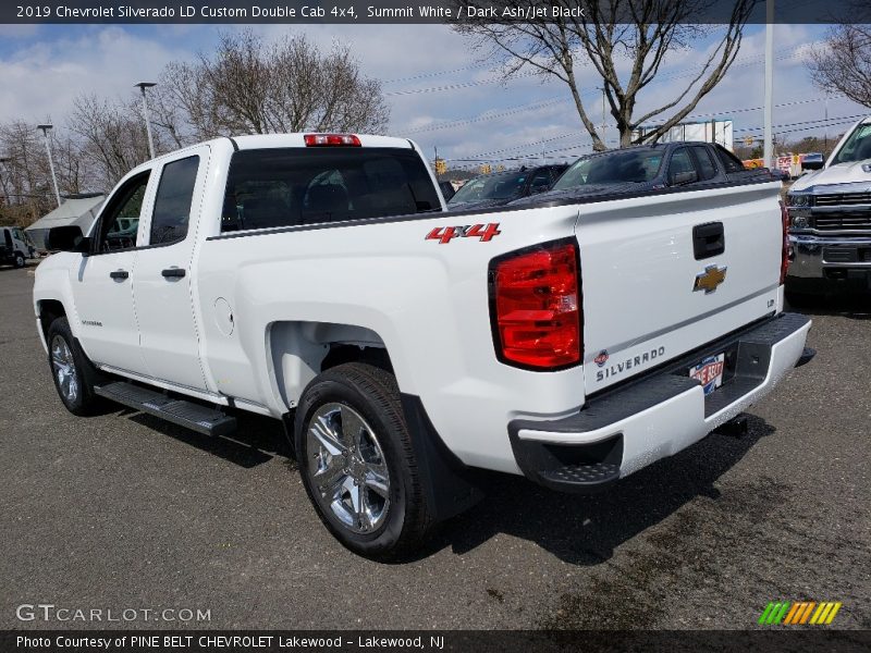 Summit White / Dark Ash/Jet Black 2019 Chevrolet Silverado LD Custom Double Cab 4x4