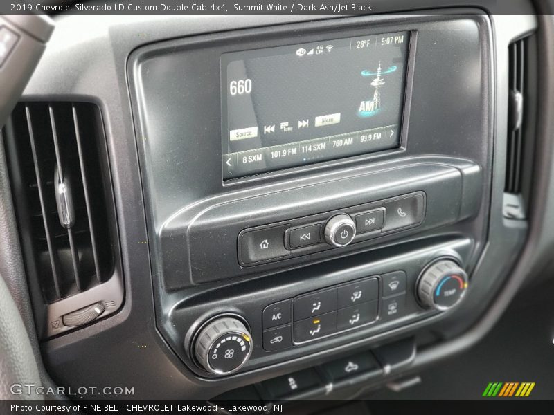 Summit White / Dark Ash/Jet Black 2019 Chevrolet Silverado LD Custom Double Cab 4x4