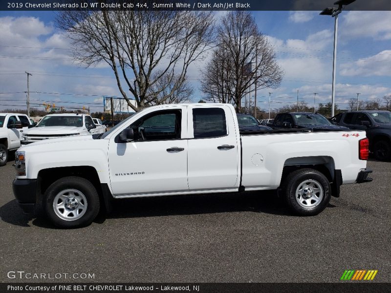 Summit White / Dark Ash/Jet Black 2019 Chevrolet Silverado LD WT Double Cab 4x4