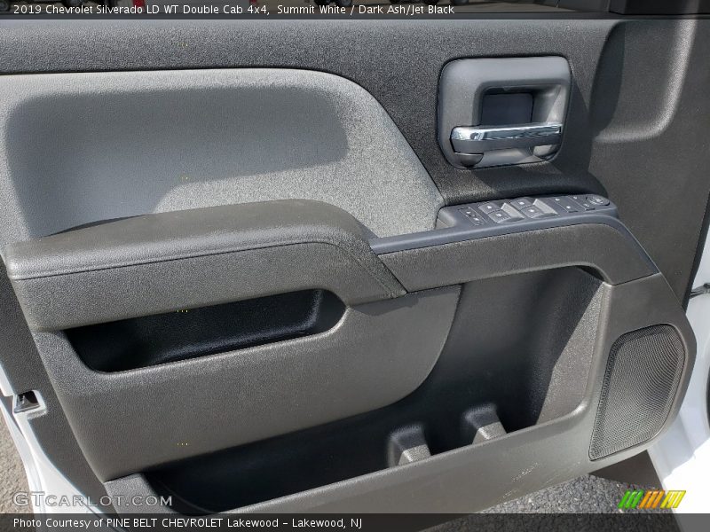 Summit White / Dark Ash/Jet Black 2019 Chevrolet Silverado LD WT Double Cab 4x4