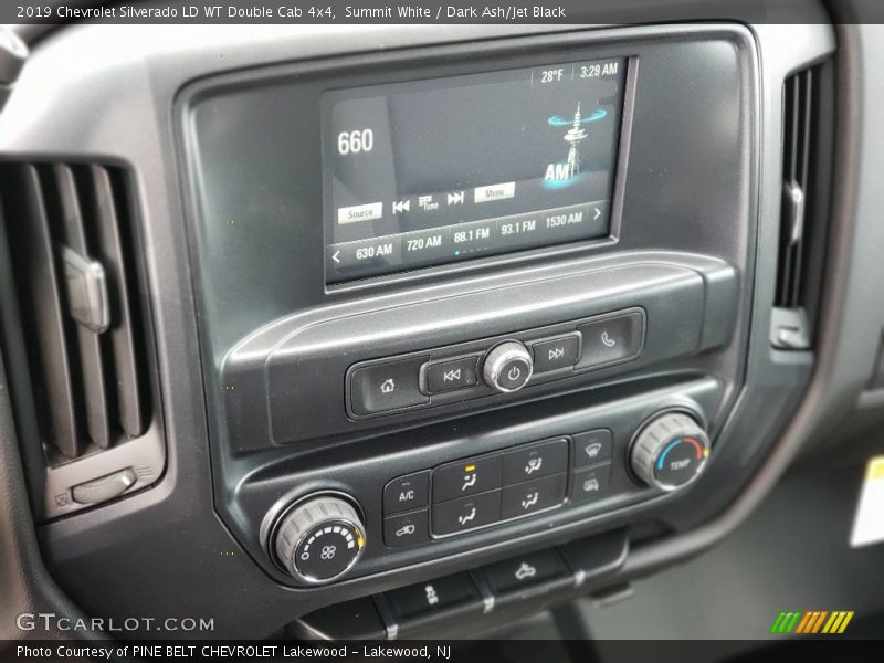 Summit White / Dark Ash/Jet Black 2019 Chevrolet Silverado LD WT Double Cab 4x4