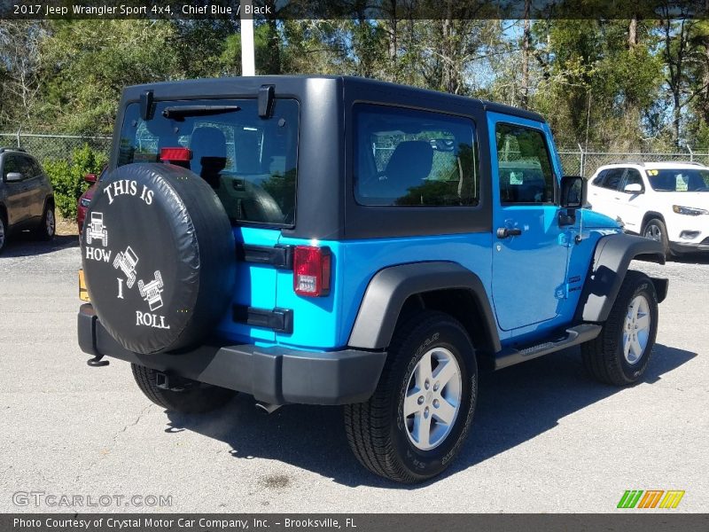 Chief Blue / Black 2017 Jeep Wrangler Sport 4x4