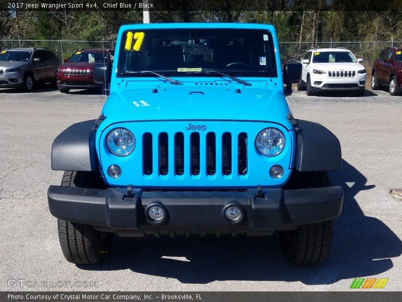 Chief Blue / Black 2017 Jeep Wrangler Sport 4x4