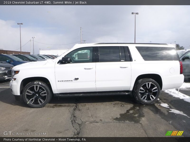 Summit White / Jet Black 2019 Chevrolet Suburban LT 4WD