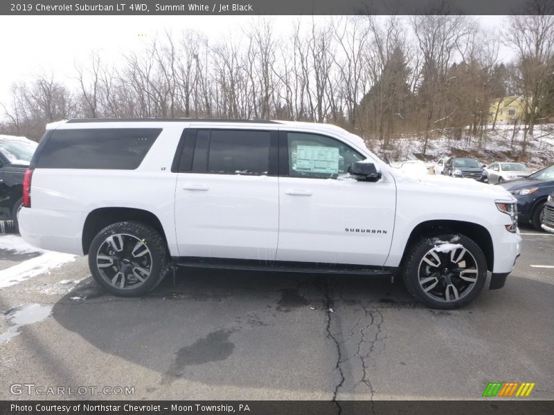 Summit White / Jet Black 2019 Chevrolet Suburban LT 4WD