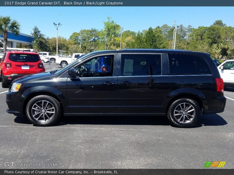 Black Onyx / Black/Light Graystone 2017 Dodge Grand Caravan SXT