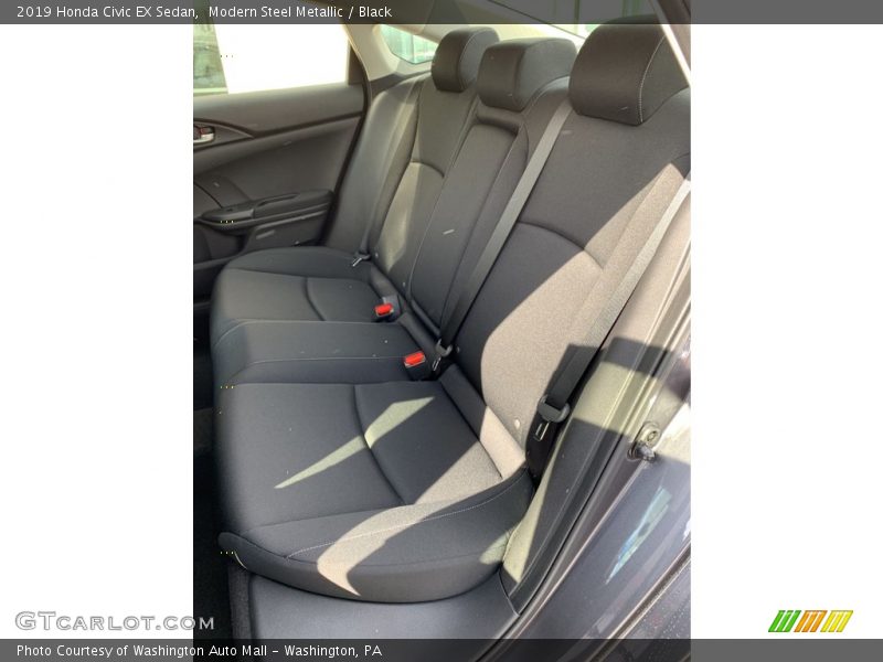 Modern Steel Metallic / Black 2019 Honda Civic EX Sedan