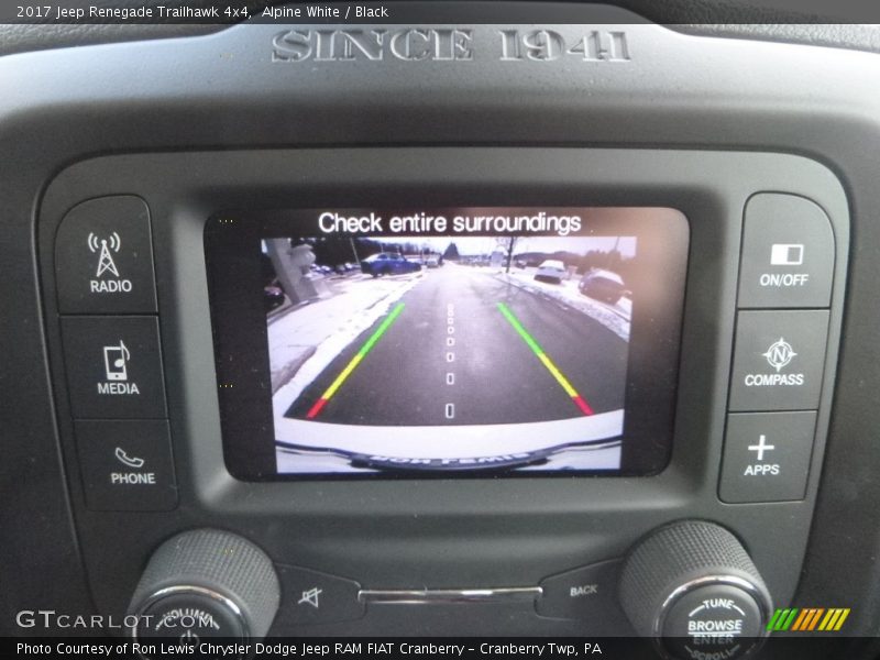 Alpine White / Black 2017 Jeep Renegade Trailhawk 4x4