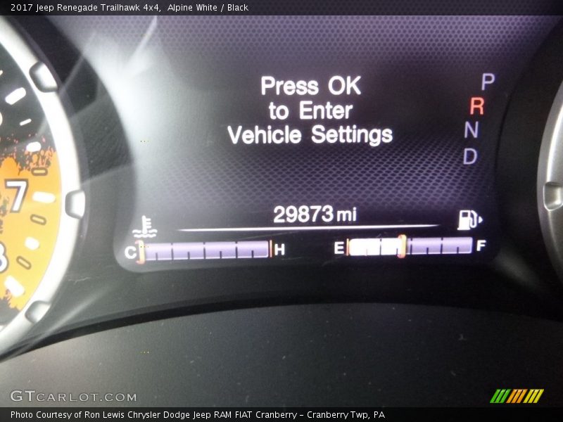 Alpine White / Black 2017 Jeep Renegade Trailhawk 4x4