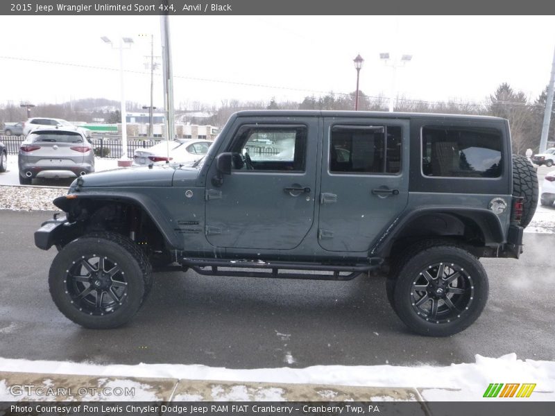 Anvil / Black 2015 Jeep Wrangler Unlimited Sport 4x4