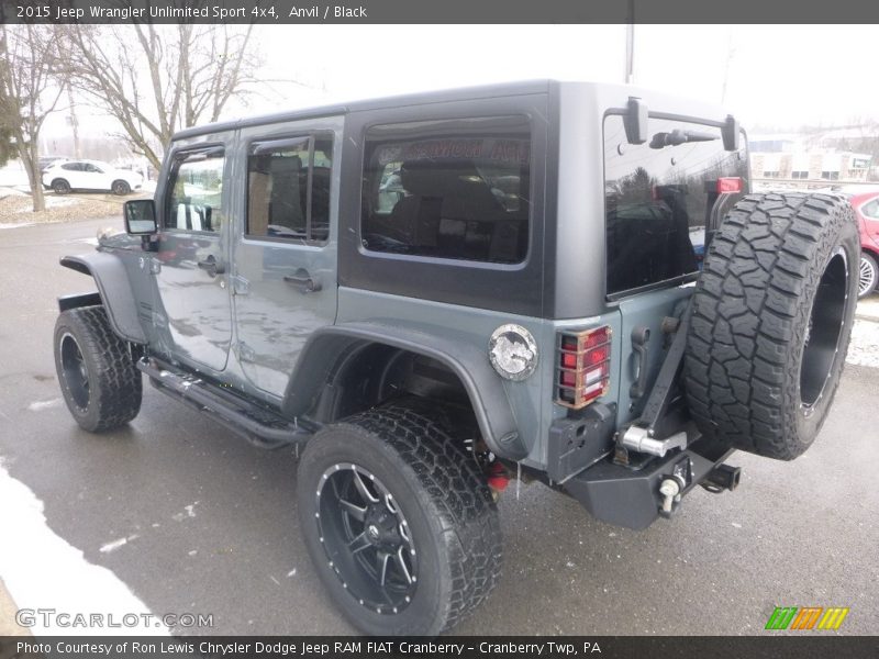 Anvil / Black 2015 Jeep Wrangler Unlimited Sport 4x4