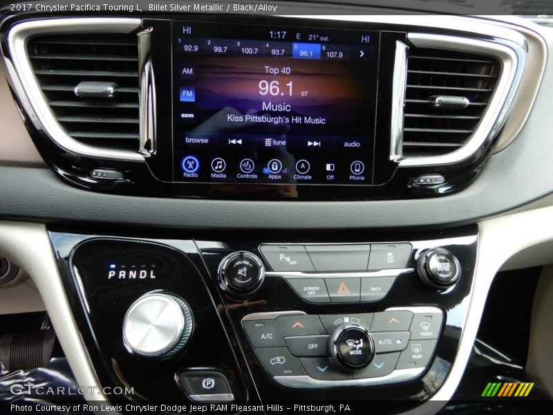 Billet Silver Metallic / Black/Alloy 2017 Chrysler Pacifica Touring L