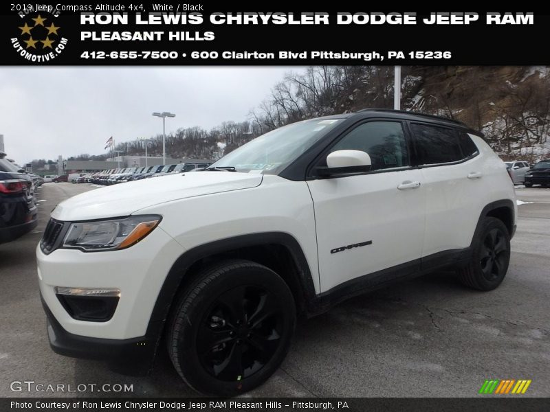 White / Black 2019 Jeep Compass Altitude 4x4