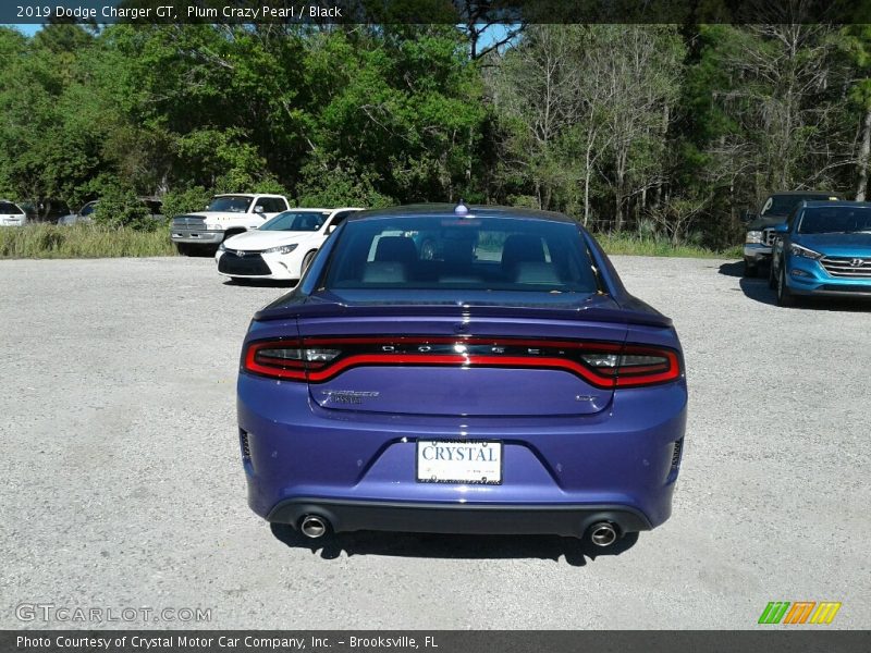 Plum Crazy Pearl / Black 2019 Dodge Charger GT