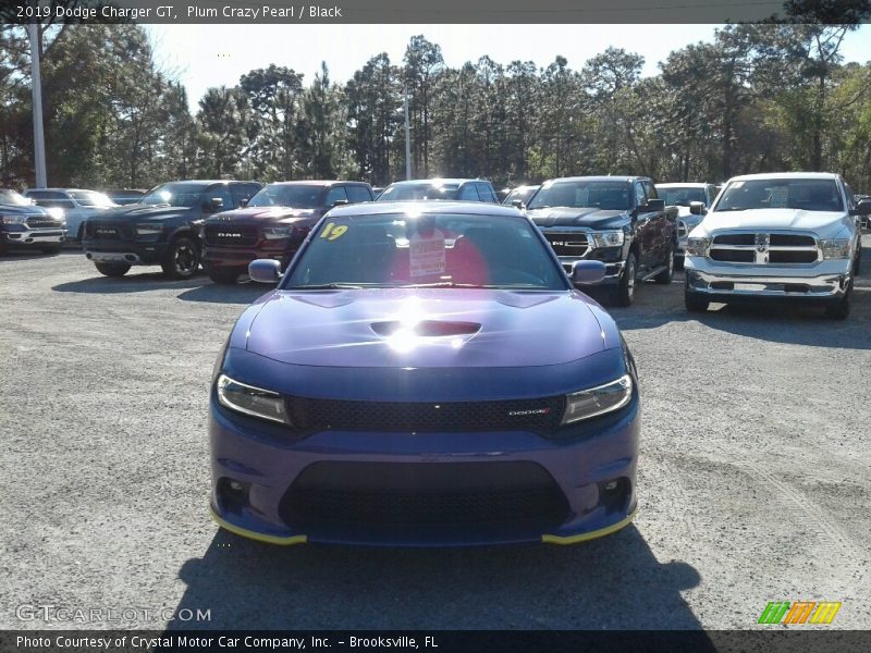 Plum Crazy Pearl / Black 2019 Dodge Charger GT