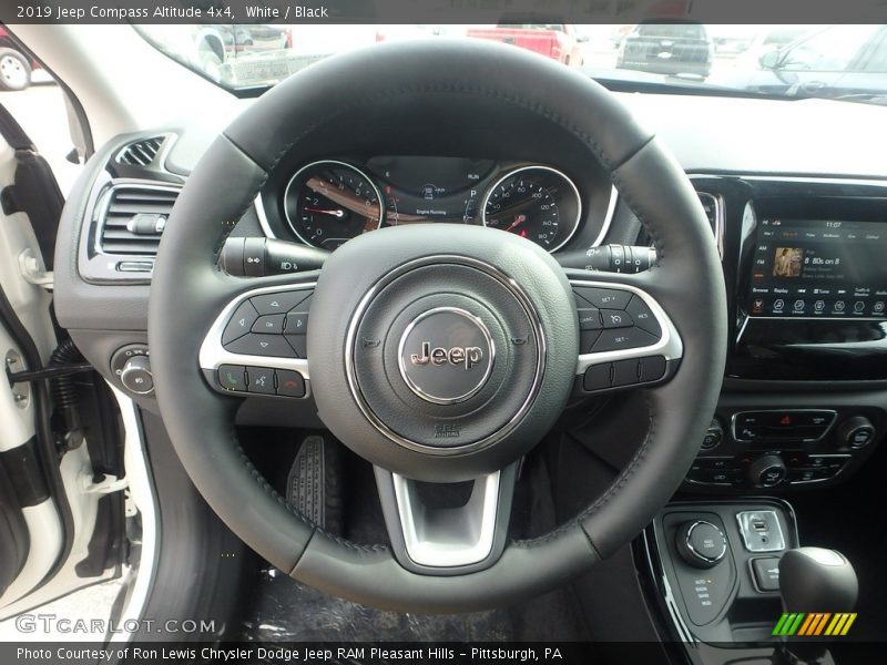 White / Black 2019 Jeep Compass Altitude 4x4
