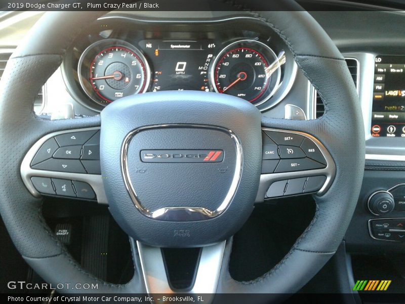 Plum Crazy Pearl / Black 2019 Dodge Charger GT