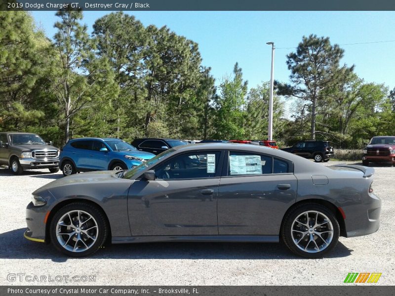 Destroyer Gray / Black 2019 Dodge Charger GT