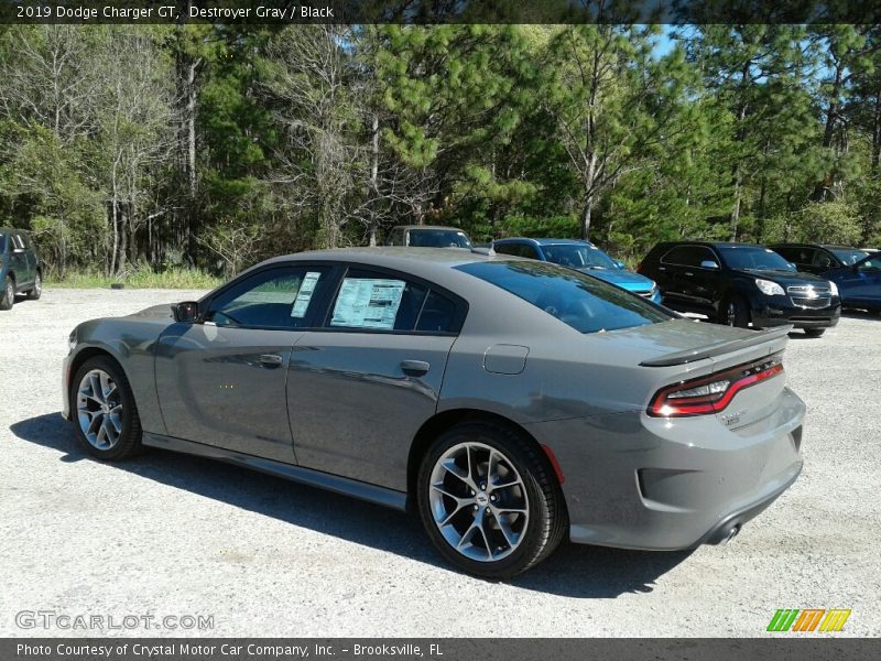 Destroyer Gray / Black 2019 Dodge Charger GT
