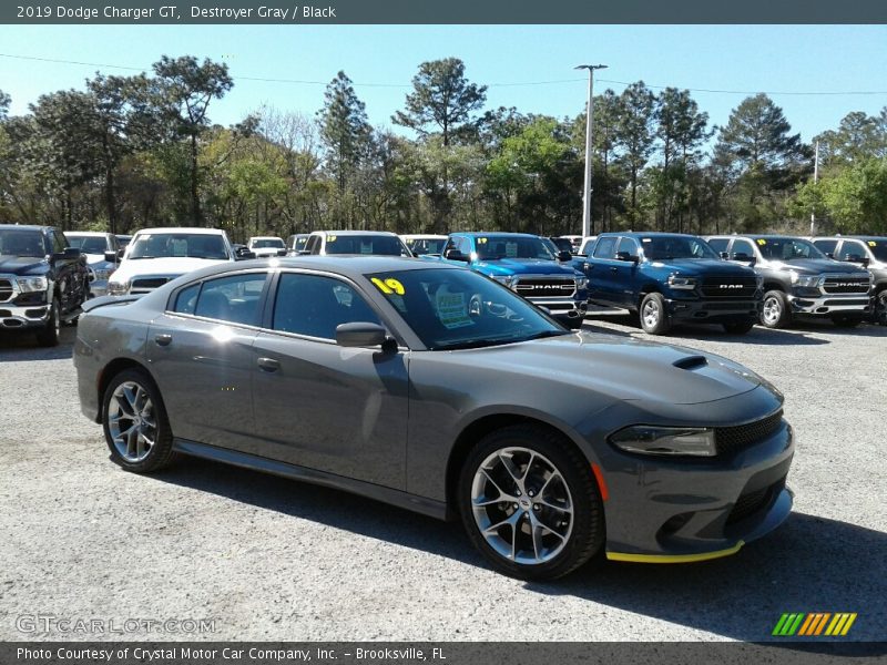 Destroyer Gray / Black 2019 Dodge Charger GT