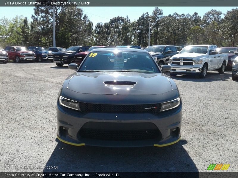 Destroyer Gray / Black 2019 Dodge Charger GT