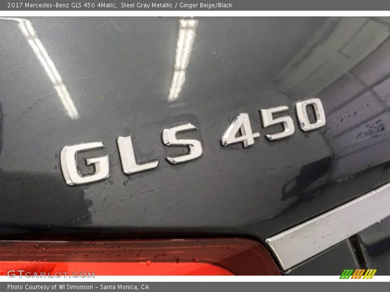 Steel Gray Metallic / Ginger Beige/Black 2017 Mercedes-Benz GLS 450 4Matic