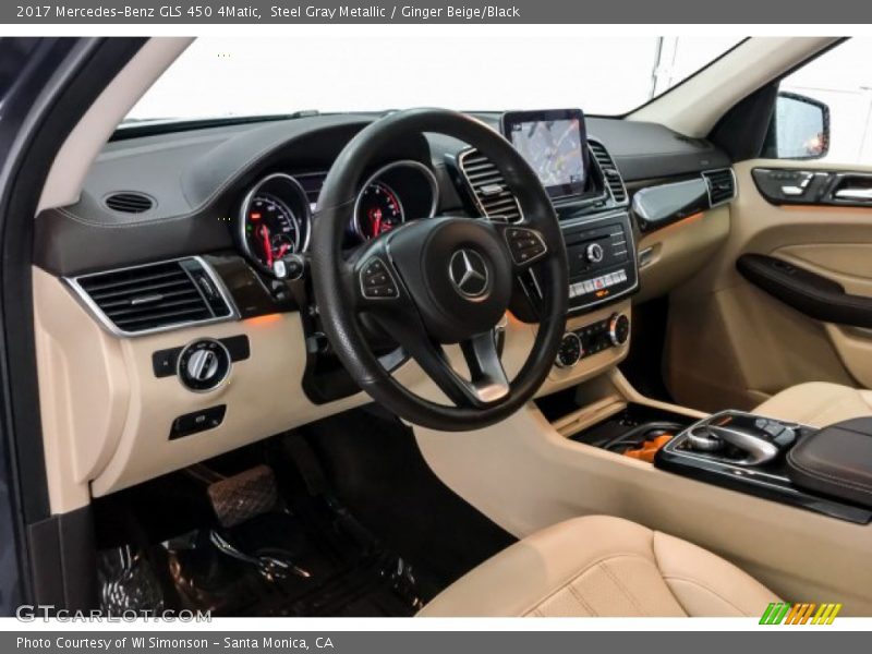 Steel Gray Metallic / Ginger Beige/Black 2017 Mercedes-Benz GLS 450 4Matic