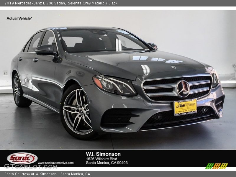 Selenite Grey Metallic / Black 2019 Mercedes-Benz E 300 Sedan