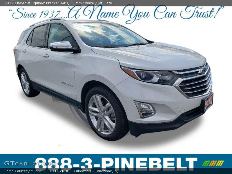 Summit White / Jet Black 2019 Chevrolet Equinox Premier AWD