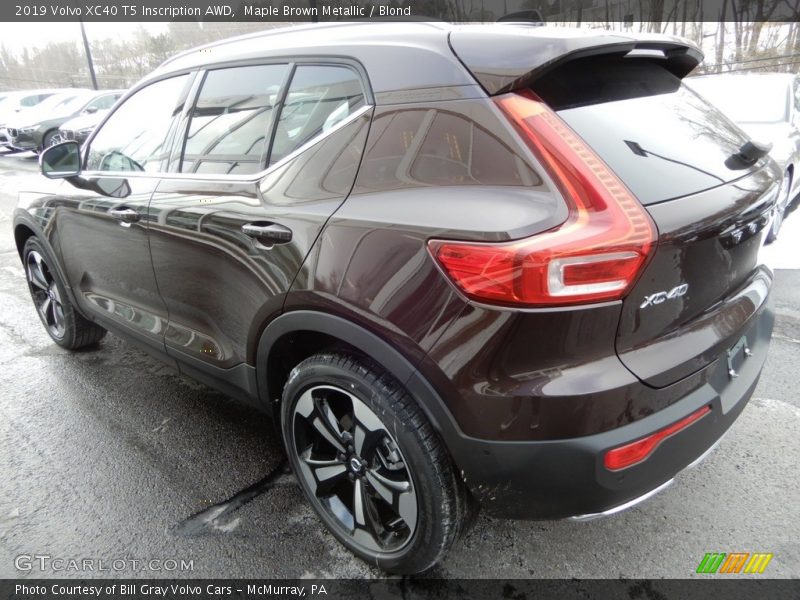 Maple Brown Metallic / Blond 2019 Volvo XC40 T5 Inscription AWD