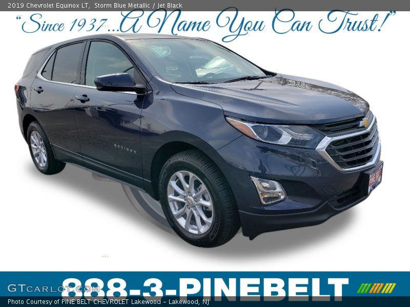 Storm Blue Metallic / Jet Black 2019 Chevrolet Equinox LT