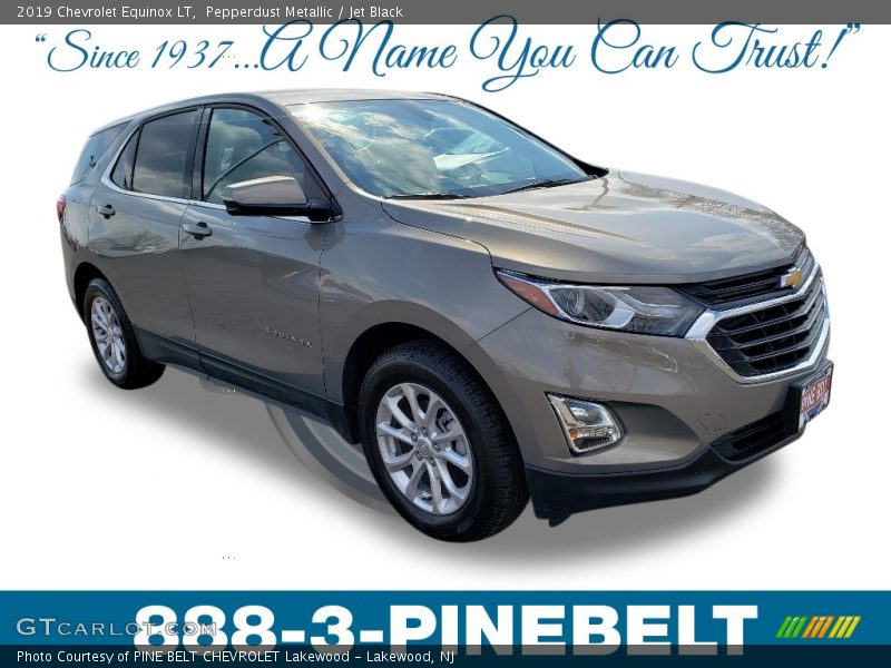 Pepperdust Metallic / Jet Black 2019 Chevrolet Equinox LT